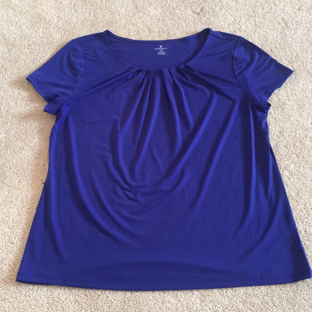 Worthington PXL Short Sleeved Blouse